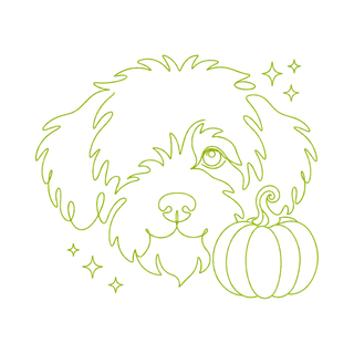 Thanksgiving kit — line pup with pumpkin