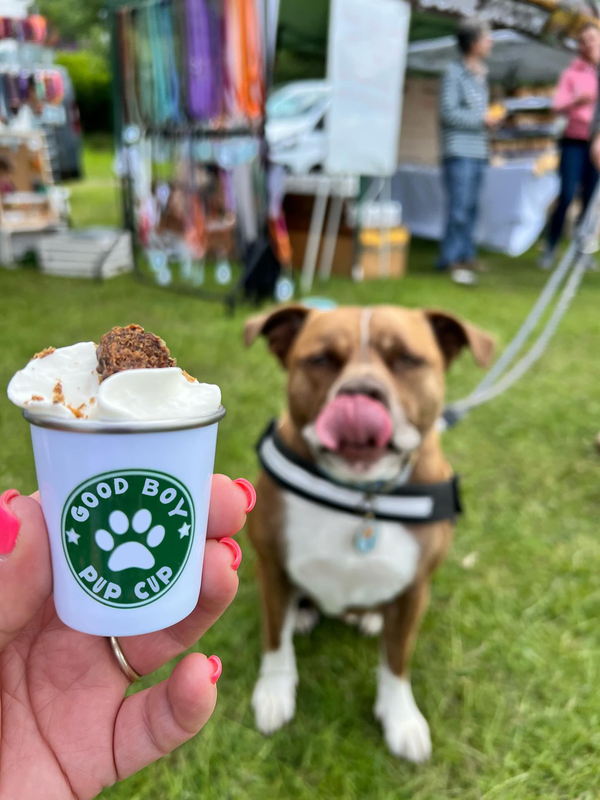 Paw Print Pup Cup drinkware for dogs