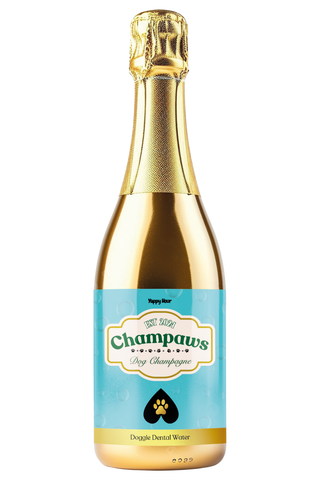 Champaws dog champagne - non-alcoholic champagne for dogs by Yappy Hour