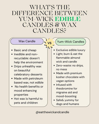 Yum-Wick edible peanut butter cookie candle for dogs