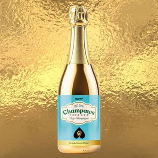 Champaws dog champagne - non-alcoholic champagne for dogs by Yappy Hour