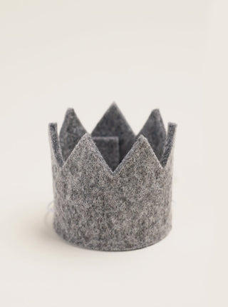 Dog party crown — Heather Grey