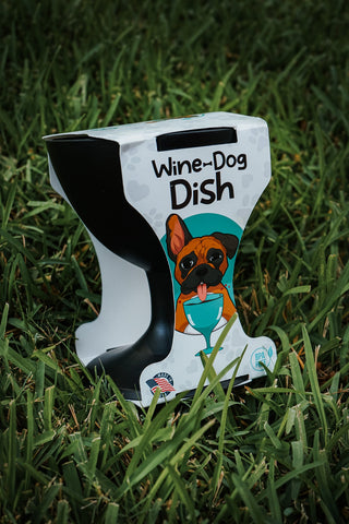 Dog Wine Combo - Original Dog Wine Dish bowl with Sauv Bark Dog Wine