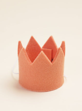 Dog party crown — Peach