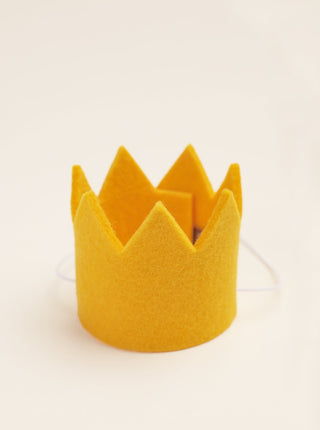 Dog party crown — Yellow