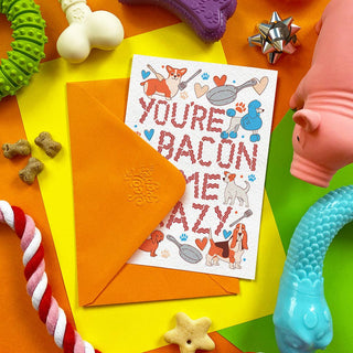 Makin' Me Crazy edible dog birthday card